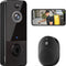 Wireless Doorbell Camera with Chime, Smart Video Doorbell Security Camera with ，Black