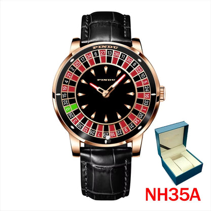 2024 New indu the Jacob & Co. Casino NH35A Automatic Watch Men Stainless Steel Waterroof Mechanical Diamond Watch Men+Gift Box