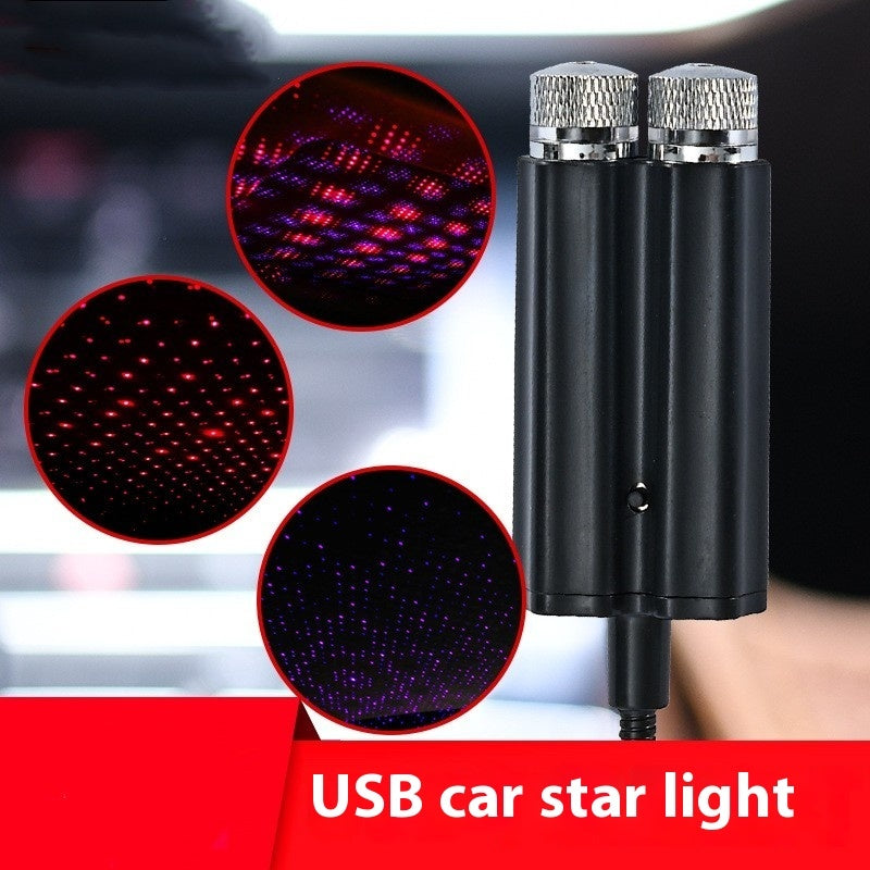 Car Atmosphere Light Usb Star Projection